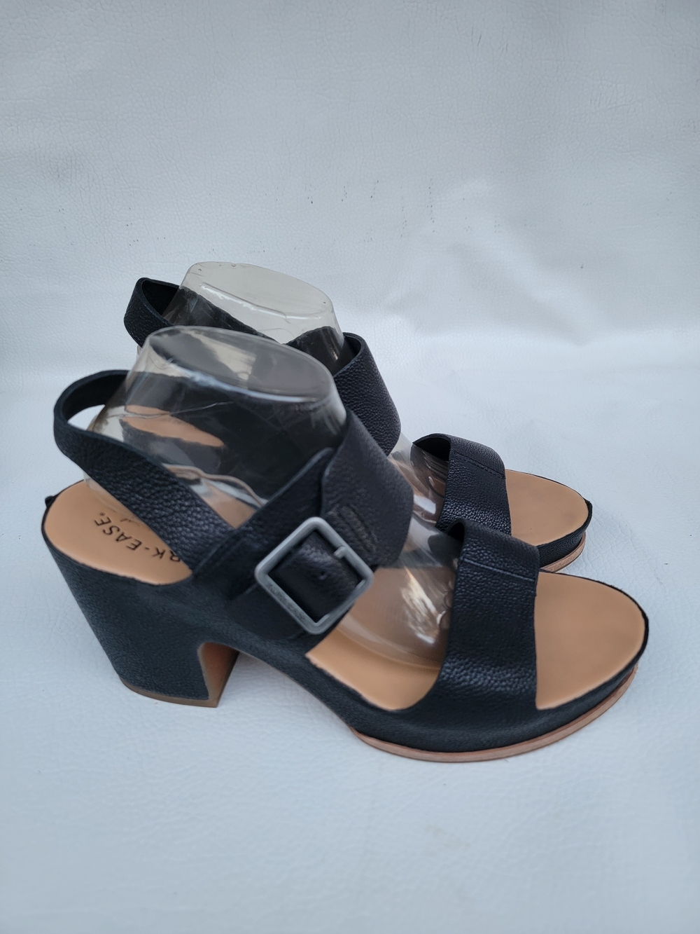 Kork ease women sandals black letaher casual wedge Heels Size 11M The shoes sh